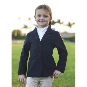 Belle & Bow Girl’s Size 6 Horse Show Jacket Navy